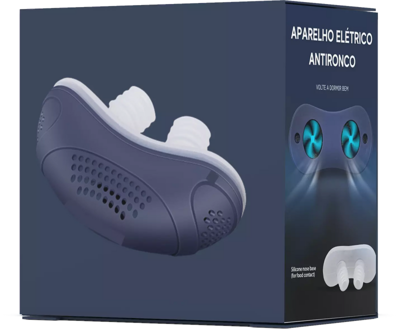 Anti Ronco Elétrico Mini CPAP | Aparelho Portátil para Melhorar a Respiração Durante o Sono