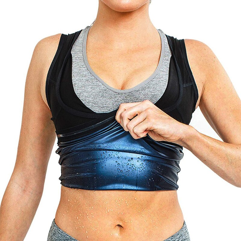 Colete Feminino Efeito Sauna Modelador Térmico Para Academia e Treino