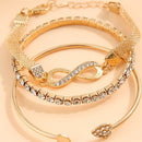 Pulseira Lucky Feminina de Aço Inoxidável | Pulseira Elegante com Design Sofisticado e Charmoso