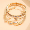 Pulseira Lucky Feminina de Aço Inoxidável | Pulseira Elegante com Design Sofisticado e Charmoso