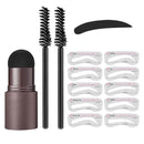 Kit Carimbo para Sobrancelhas Perfect Brow com 10 Moldes e Efeito Natural –