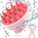 Escova De Shampoo De Silicone Macio Limpa E Remove Caspa , Massageia O Couro Cabeludo Alivia Coceira