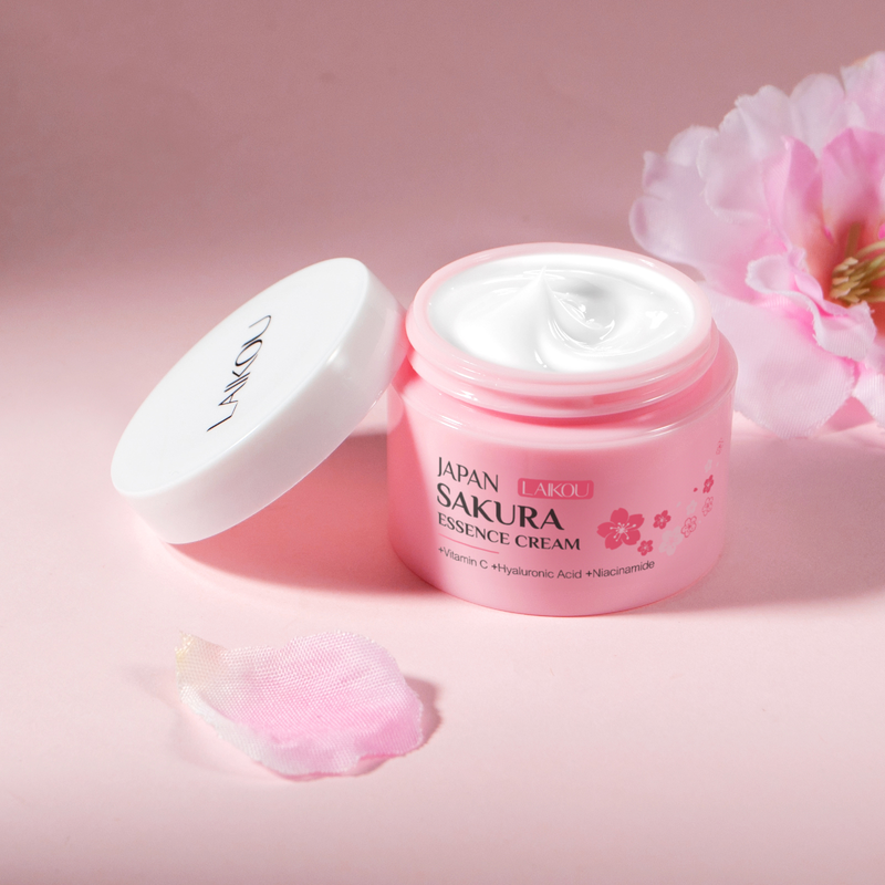 LAIKOU Sakura Creme Facial Reparador Essência Hidratante Mesmo Tom De Pele 25g